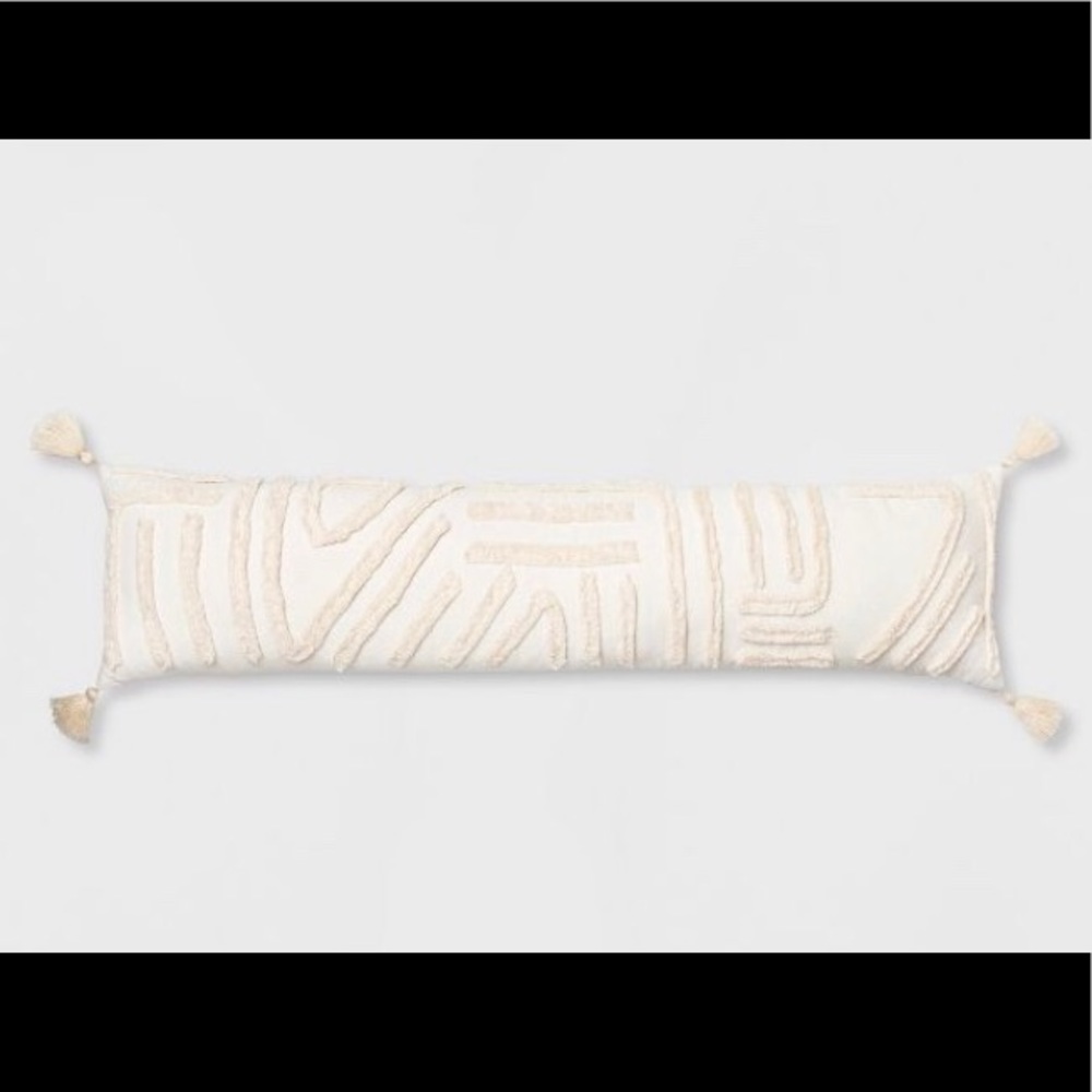 Modern lumbar/bolster decorative pillow